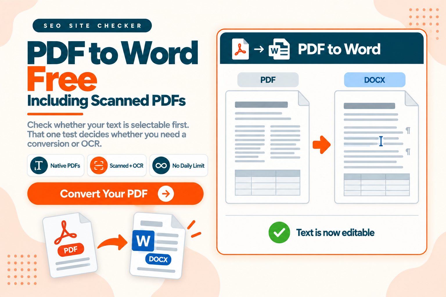 PDF to Word Free: What Converts Cleanly and What Does Not