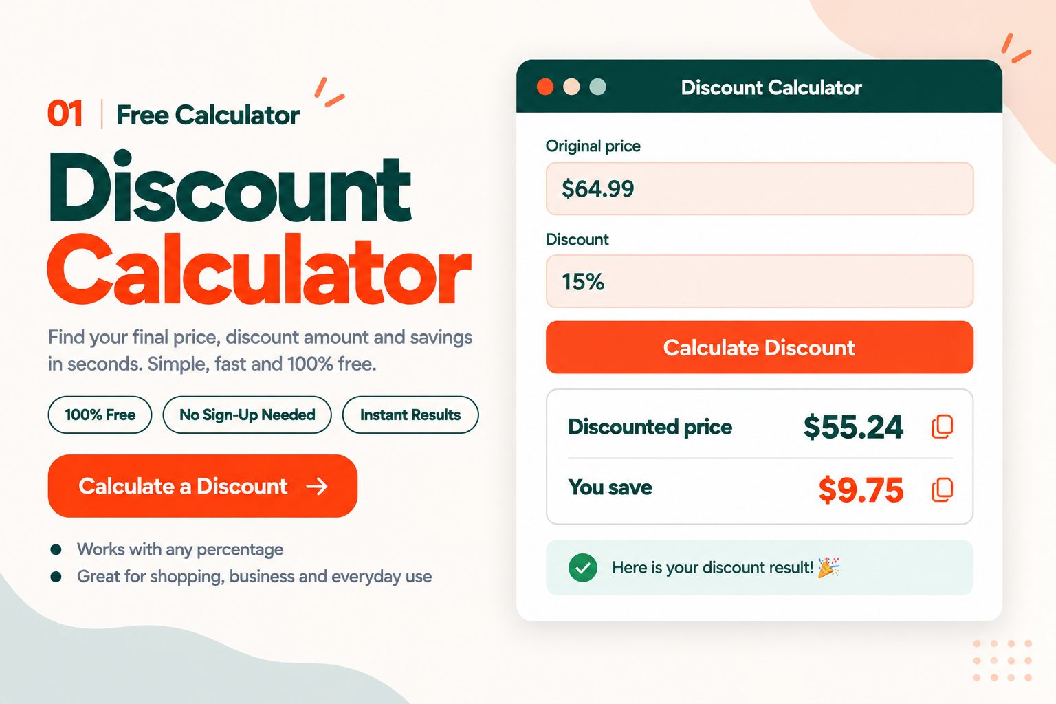 How to Calculate Discount and Savings