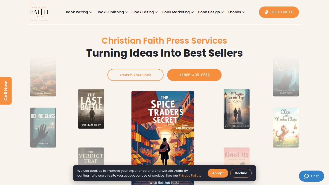 Desktop screenshot of christianfaithpress.com captured for SEO analysis