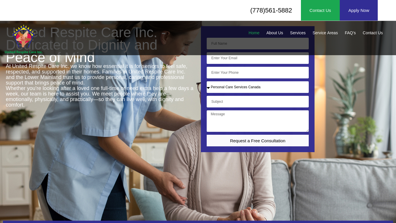 SEO Site Checker unitedrespitecare-ca-first-desktop