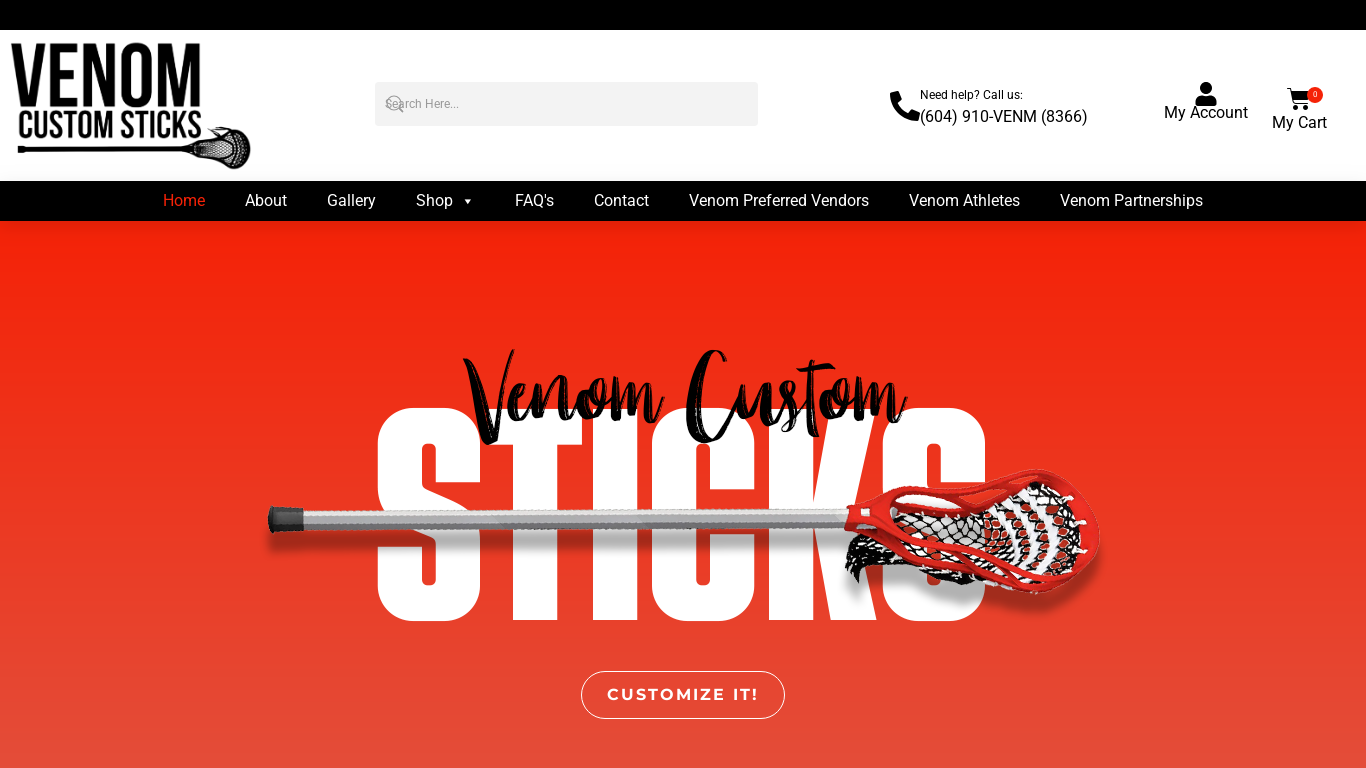 venomcustomsticks.com