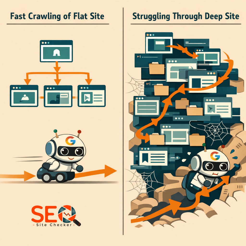 Crawl Budget Impact: Flat vs Deep Structure
