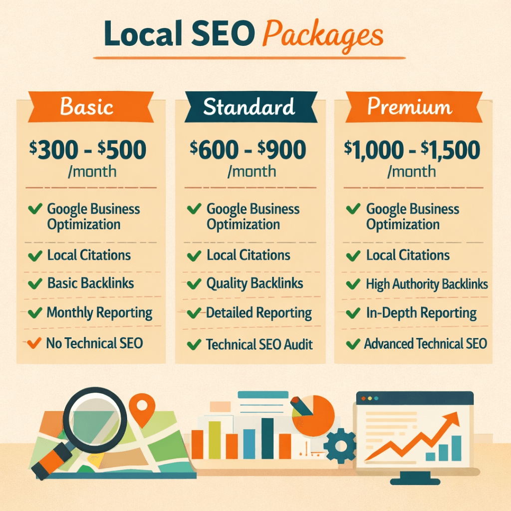 Local SEO Packages Cost in 2026 (Average Pricing Breakdown)