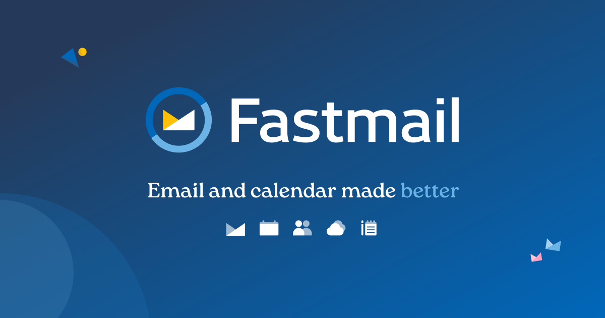 Fastmail Best Privacy-Focused Email Hosting Service