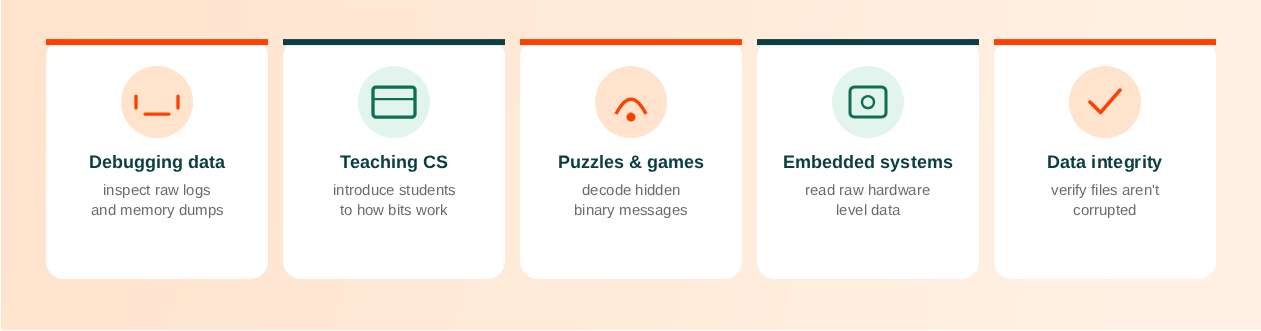 Common Uses for Binary to Text Conversion