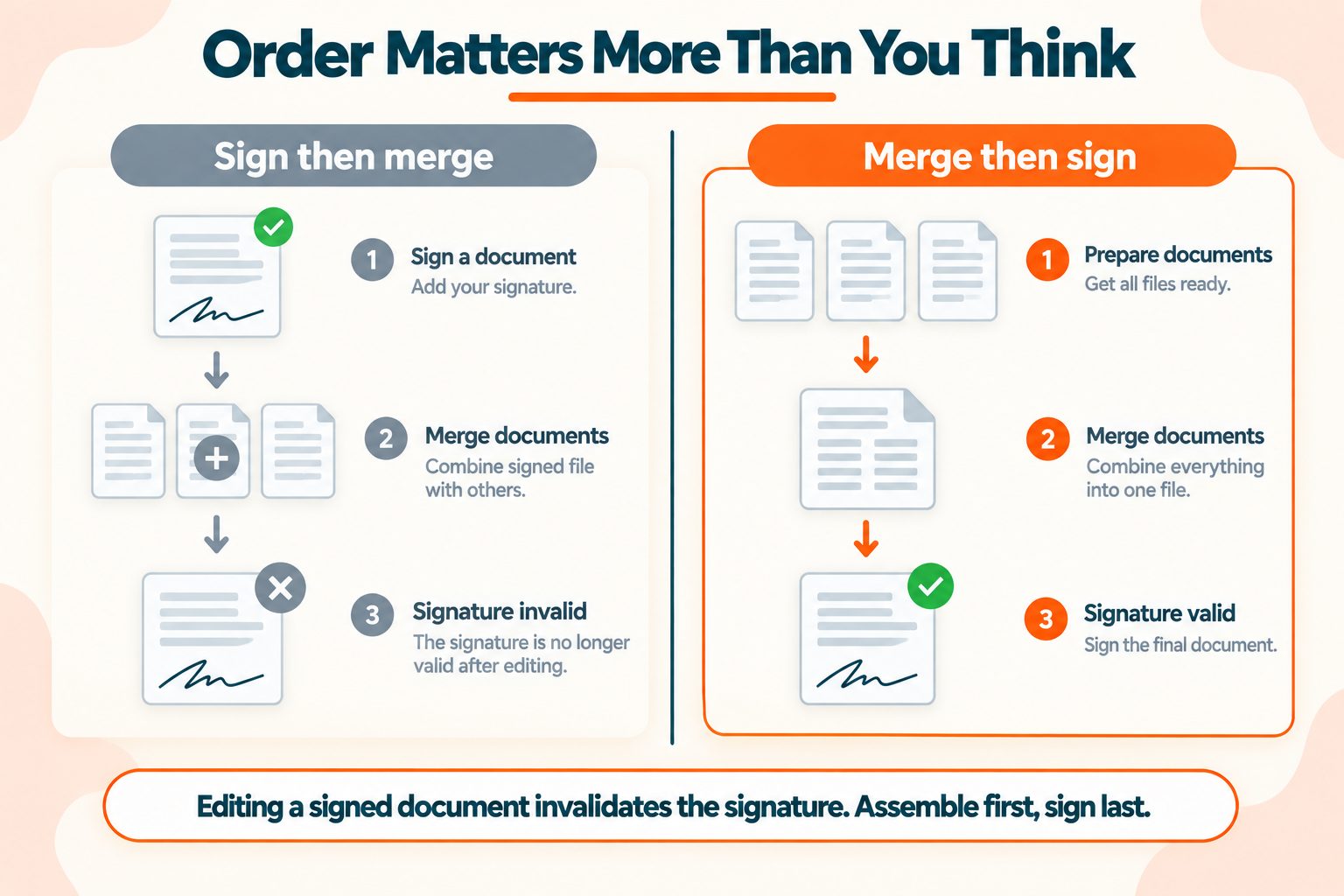 What Signing Does to Your File